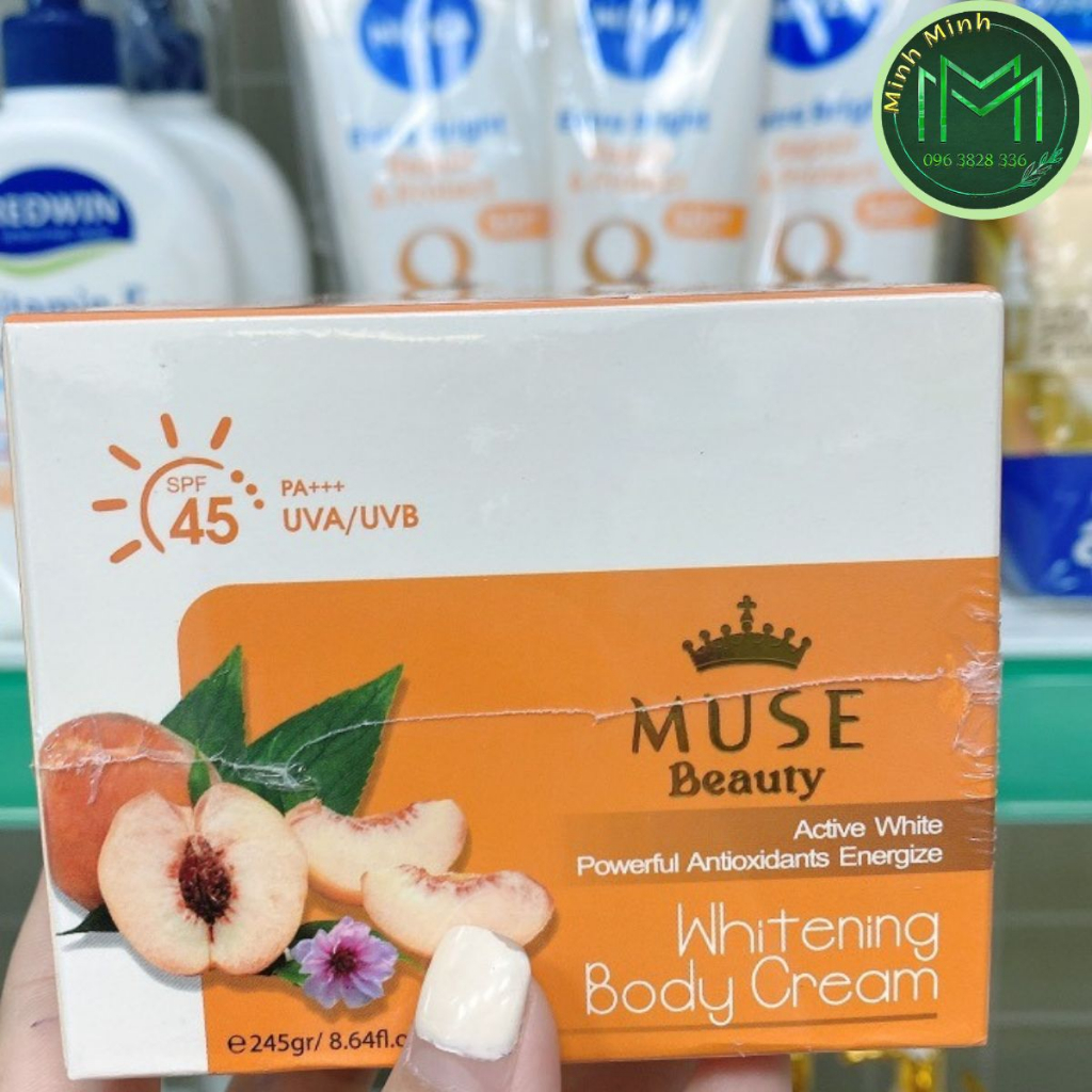 Kem Dưỡng Trắng Da Body Thượng Hạng MUSE Beauty Tinh Chất Hồng Đào