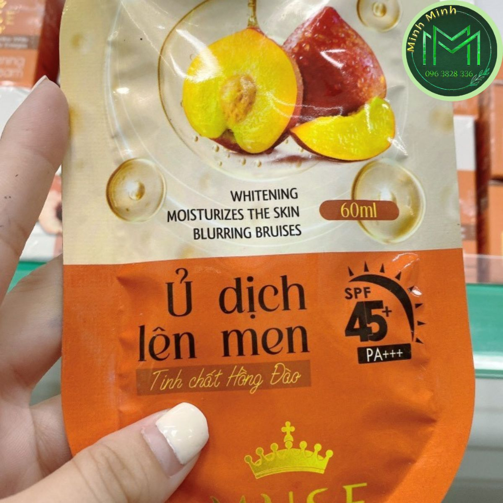 Kem Dưỡng Trắng Da Body Thượng Hạng MUSE Beauty Tinh Chất Hồng Đào