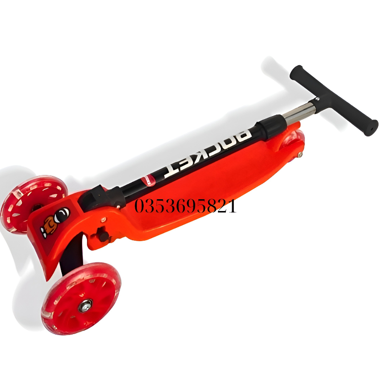 Xe trượt scooter rocket 3 bánh gấp gọn có đèn