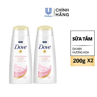  Combo 2 Sữa Tắm Dưỡng Thể Dove Sakura Blossoms 200g/chai