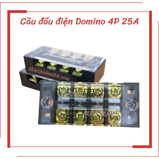Cầu đấu điện domino 25A loại 4P