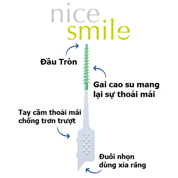 Combo 10 Bàn Chải Kẽ Silicone, 10 Bàn Chải Kẽ Chỉnh Nha
