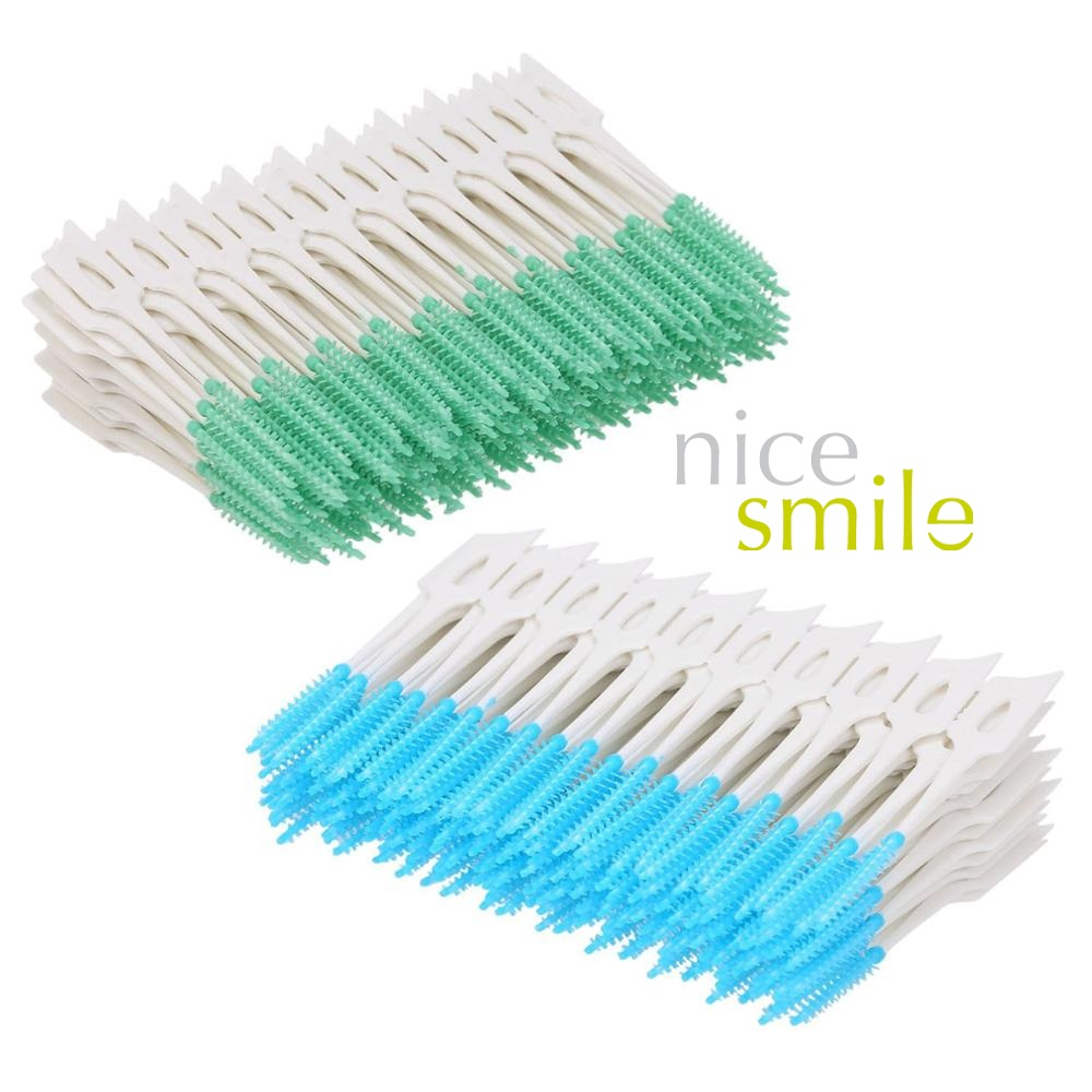 Combo 10 Bàn Chải Kẽ Silicone, 10 Bàn Chải Kẽ Chỉnh Nha