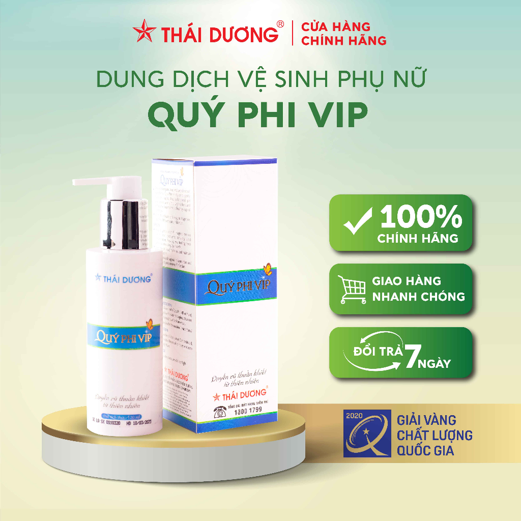 Combo sữa tắm trắng da Tây Thi 500ml và dung dịch vệ sinh Quý Phi VIP 120ml  tặng Dầu gội Thái Dương 7 plus 100ml