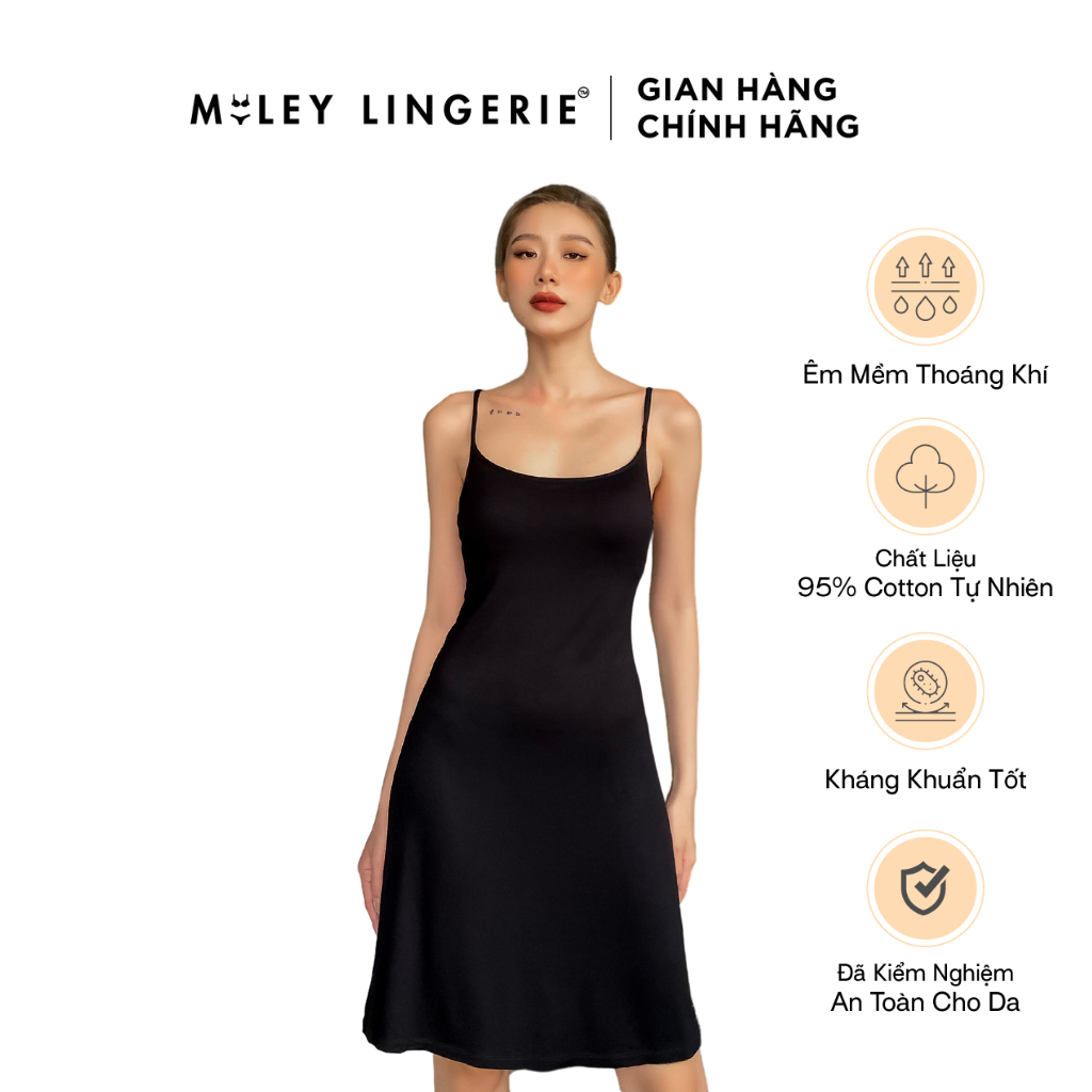 Đầm Mặc Nhà Hai Dây Cao Cấp Modal Comfort Miley Lingerie DDS02