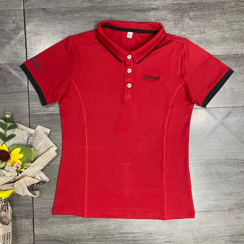 Áo thể thao nữ có cổ chơi golf, tennis, cầu lông nữ chất thun co giãn 4 chiều mịn mát