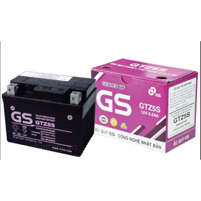 ắc quy GS GTZ5S