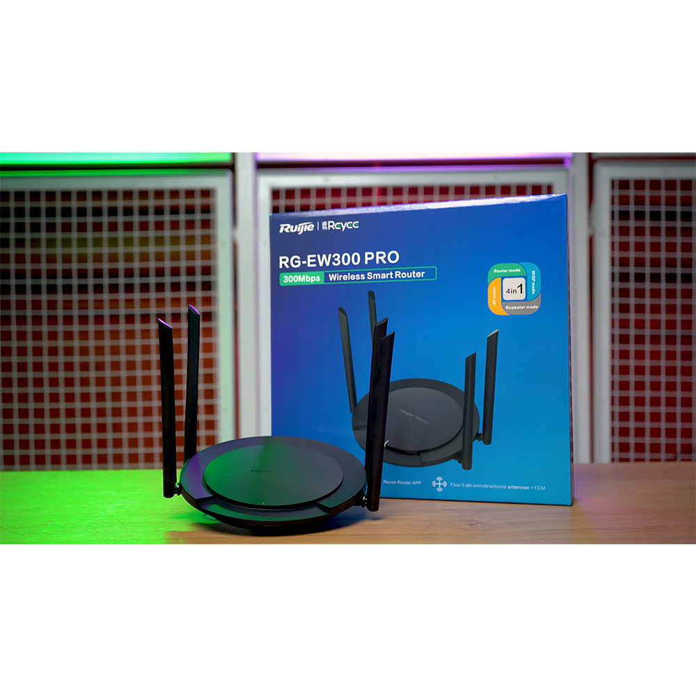 Bộ Phát Wifi Ruijie RG-EW300 PRO 300Mbps - Wireless Smart Router Hàng Chính Hãng