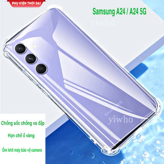 Ốp lưng Samsung A24 / A24 4G / A25 5G / A36 / A56 dẻo trong suốt lồi 4 góc hạn chế ố vàng ôm máy