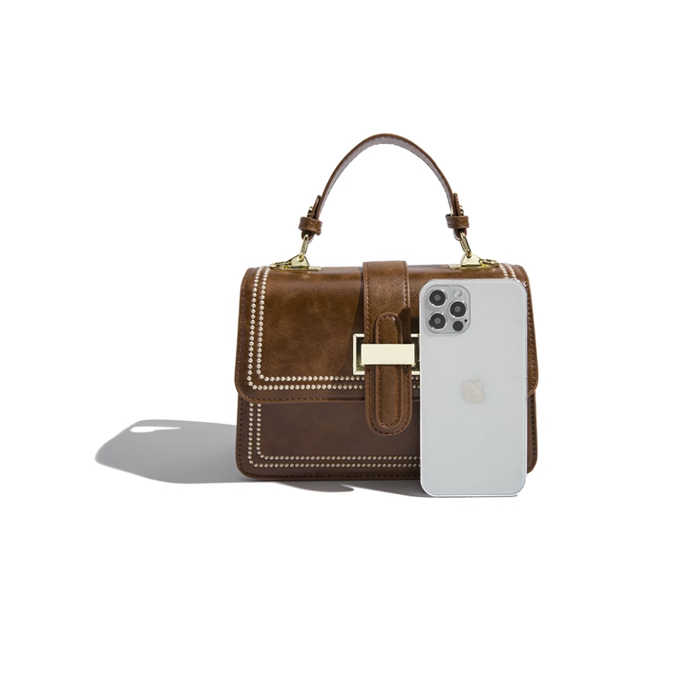 Túi xách nữ, túi xách đeo vai GIRYA M10 thiết kế theo phong cách retro - Túi xách nữ cầm tay túi cao cấp size 22cm