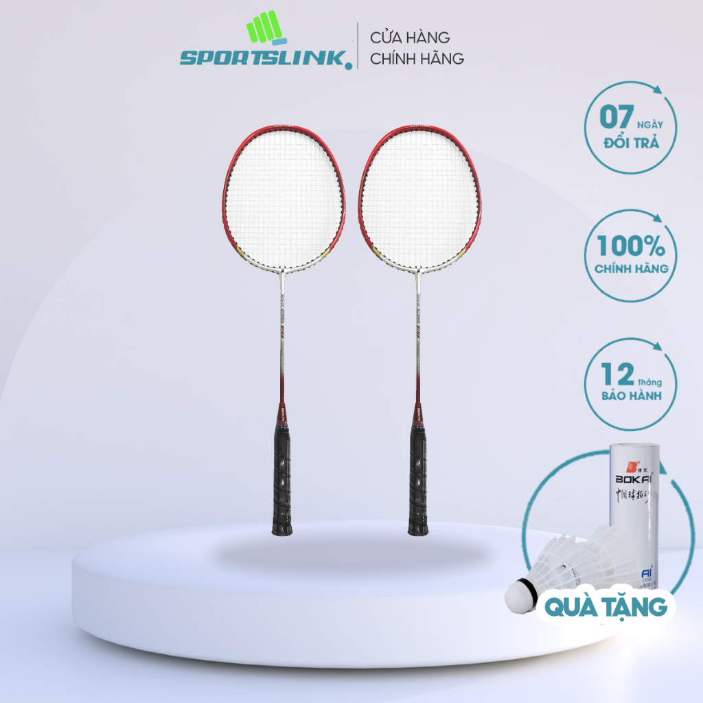 Bộ 2 Vợt Cầu Lông Dây Cước Bokai BK9188 Sportslink