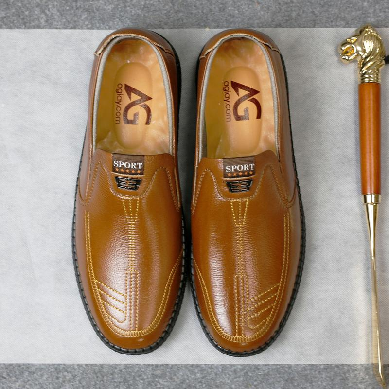 Giày Lười Da Bò Nam Hàng Hiệu AG0307, giày nam da bo cao cấp, giày lười da bo nam bán chạy, giày da bò nam
