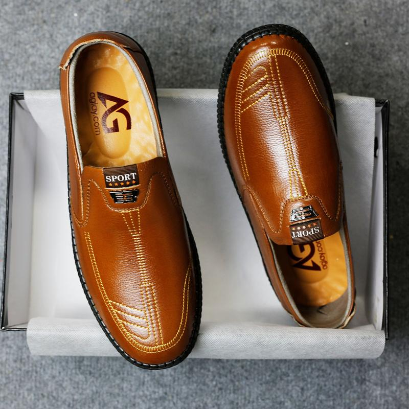 Giày Lười Da Bò Nam Hàng Hiệu AG0307, giày nam da bo cao cấp, giày lười da bo nam bán chạy, giày da bò nam