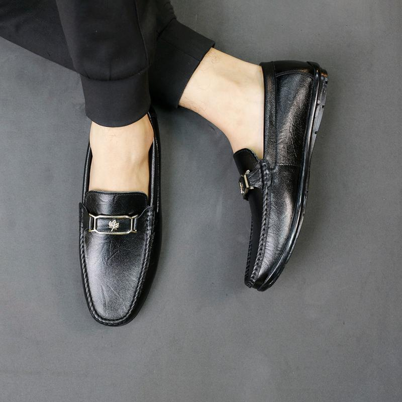 Giày Lười Da Bò Nam Hàng Hiệu AG0306 Mẫu Giày Lười Bán Chạy