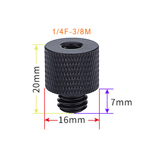 Đầu chuyển đổi ren đai ốc vít 1/4 inch và 3/8 inch phụ kiện chân máy ảnh