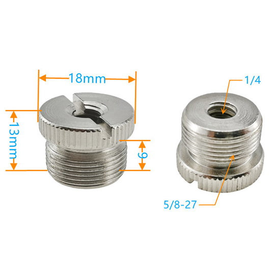 Ốc vít chuyển đổi chân đế micro 1/4" 3/8" sang 5/8"