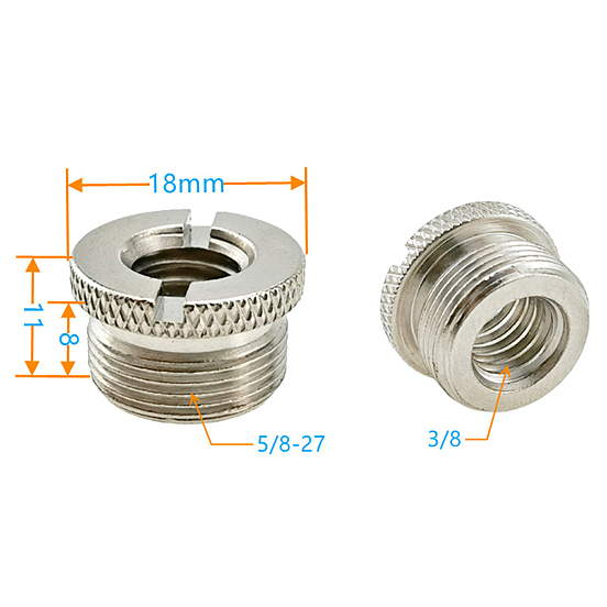 Ốc vít chuyển đổi chân đế micro 1/4" 3/8" sang 5/8"
