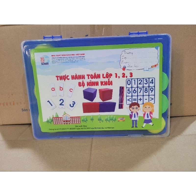 Bộ Thực Hành Toán Hình Khối Lớp 1 2 3