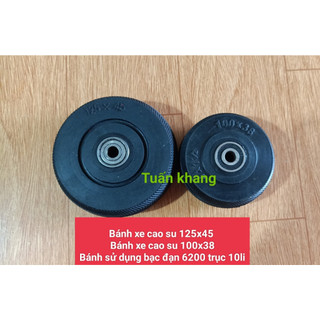 Bánh xe đẩy hàng cao su đẩy êm