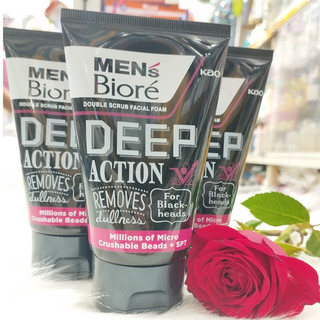 SỮA RỬA MẶT SẠCH NHỜN VÀ MỤN ĐẦU ĐEN MEN BIORE DEEP ACTION 100G