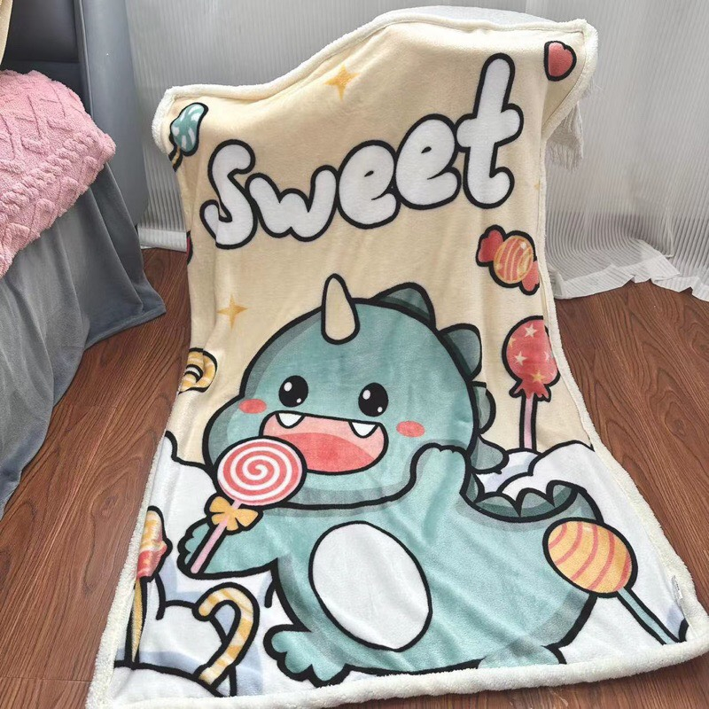 Chăn lông cừu/chăn đi học cho Bé hàng loại 1 dày dặn siêu mềm ấm