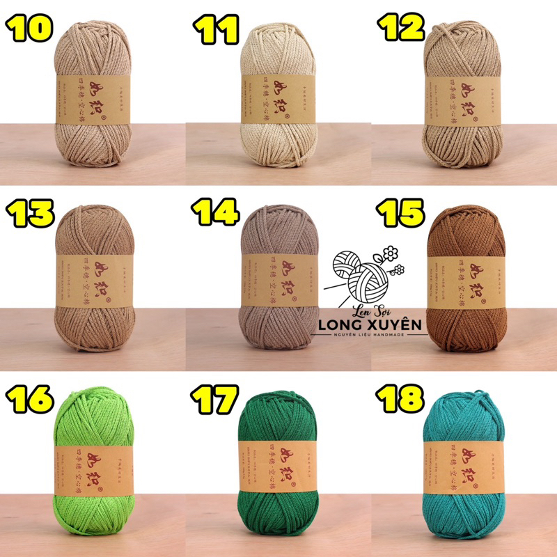 Sợi dệt Ruzhi 2.8mm sợi gai sợi dệt cotton sợi móc túi móc nón