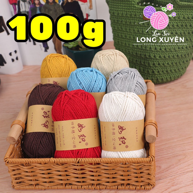 Sợi dệt Ruzhi 2.8mm sợi gai sợi dệt cotton sợi móc túi móc nón