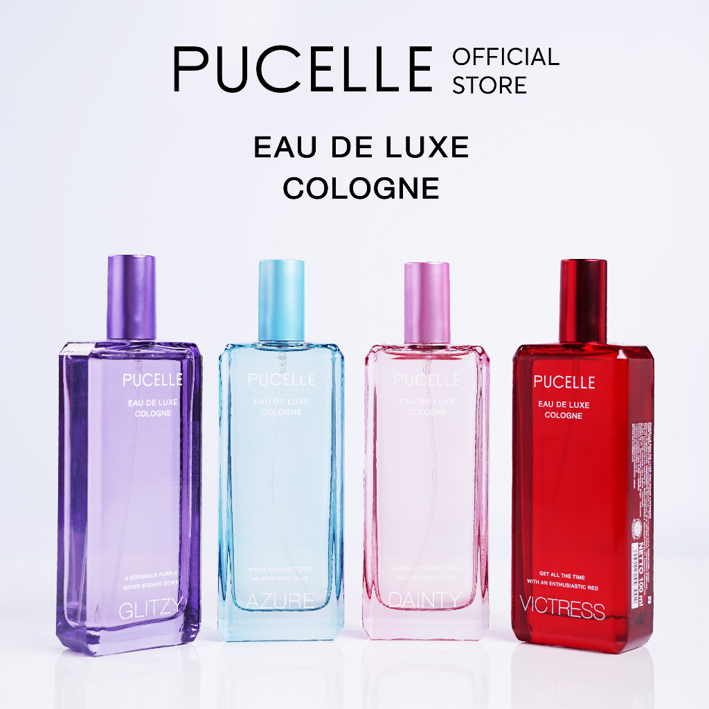 Nước hoa sang trọng nữ tính PUCELLE Eau De Luxe Cologne Dainty 100ml hương Hoa Cỏ và Trái Cây