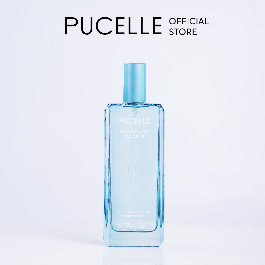 Nước hoa tươi mát thanh lịch PUCELLE Eau De Luxe Cologne Azure 100ml hương Trái Cây và Hoa Cỏ