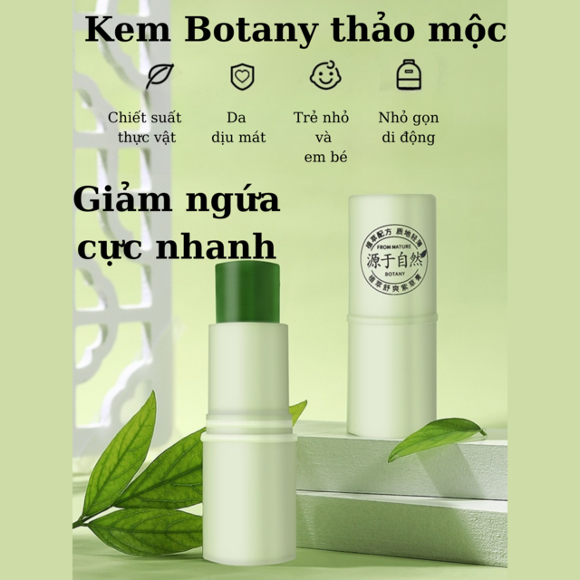 Botany Kem Bôi Muỗi Côn Trùng Cắn Giảm Ngứa Siêu Nhanh Da Dịu Mát Chiết Suất Tự Nhiên An Toàn Cho Bé