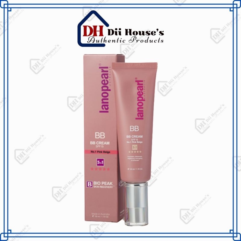Lanopearl BB Cream SPF 15 No.1 Pink Beige 50ml - Kem nền, kem che khuyết điểm