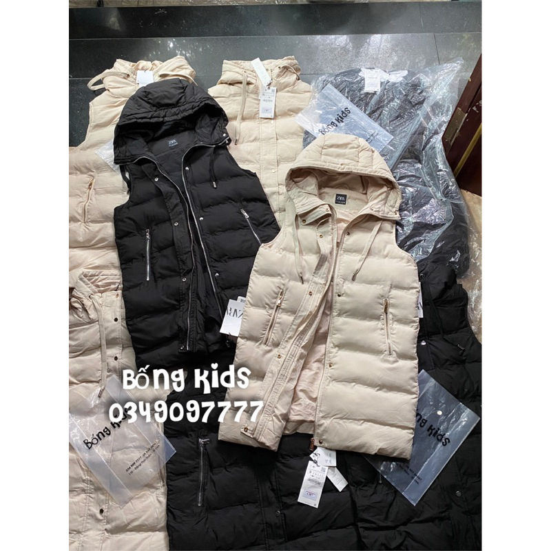 Áo Gile Phao Nữ Dáng Dài ZR
