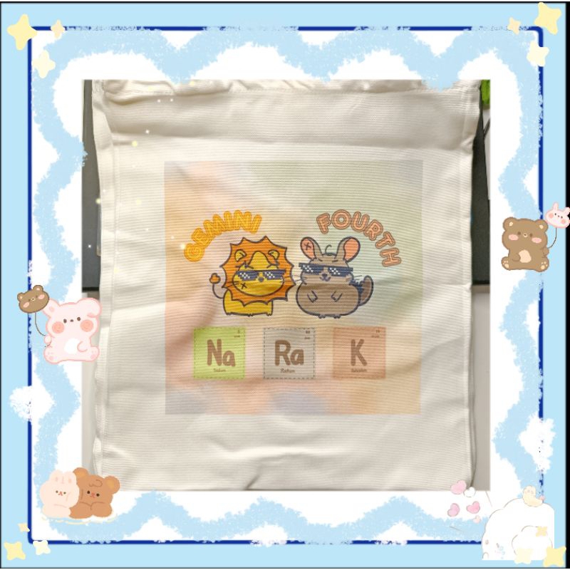 Túi tote vải canvas thập cẩm OTP BL Thái Lan