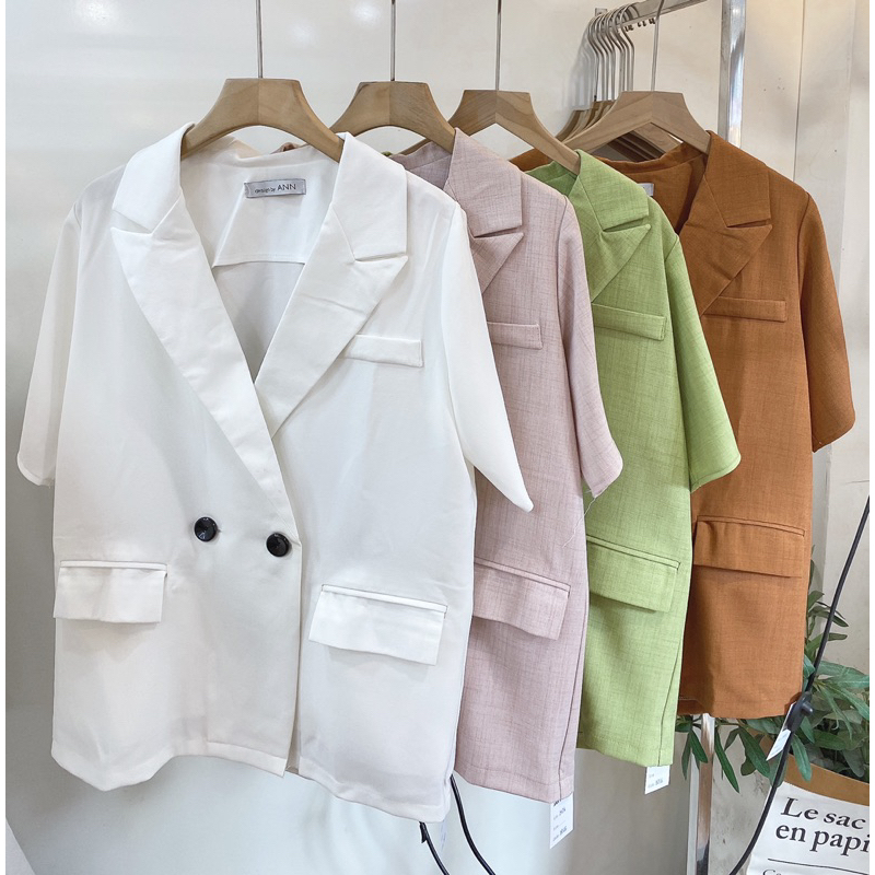 Blazer cộc tay 4 màu
