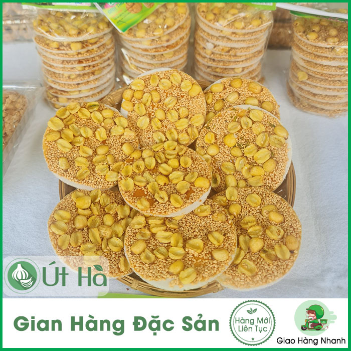 Kẹo Hạt Sen Anh Thư Gói 10 Miếng Giòn Từ Bánh Tráng Thơm Ngon Từ Mè Và Hạt Sen - Út Hà Đặc Sản