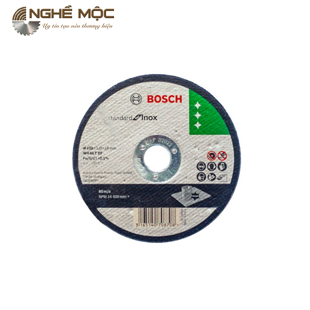 Đá cắt inox 105x1.0x16 Bosch 2608603413