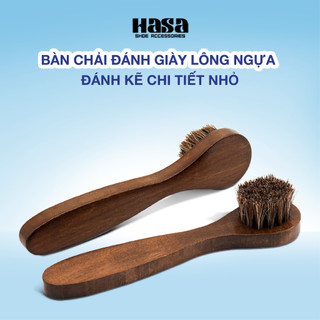 Bàn chải đánh giày làm bằng lông ngựa đánh kẽ chi tiết nhỏ HASA BCDG15 chính hãng