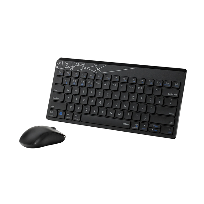 Bộ Phím Và Chuột Không Dây RAPOO 8000M - Hàng Chính Hãng