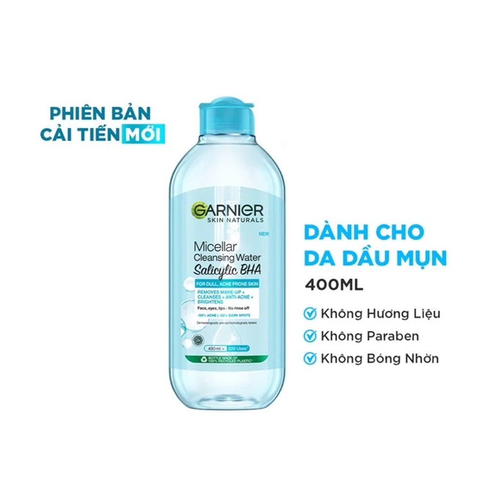 Nước Tẩy Trang làm Sạch Sâu Garnier Micellar Cleansing Water.