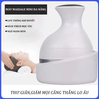 Máy massage đầu mini 3 đầu xoay 360 độ giúp lưu thông khí huyết giảm căng thẳng mệt mỏi