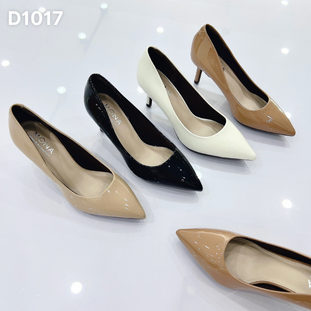 Giày cao gót công sở nữ da bóng 6cm - D1017