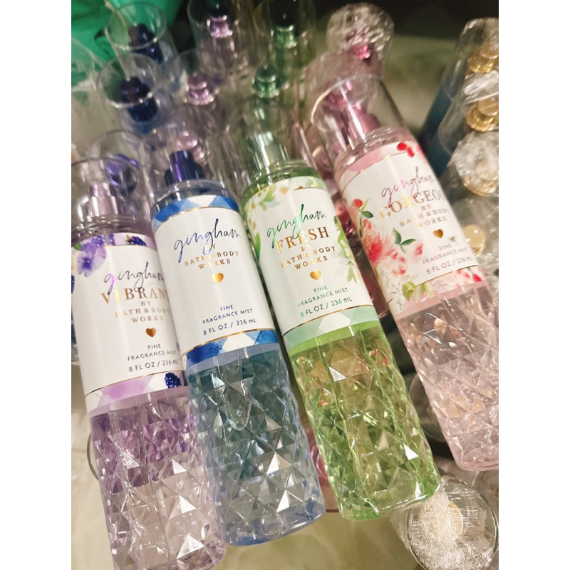 Auth _ Fullsize GINGHAM DƯỠNG THỂ XỊT THƠM BODY MIST TOÀN THÂN BATH & BODY WORKS USA