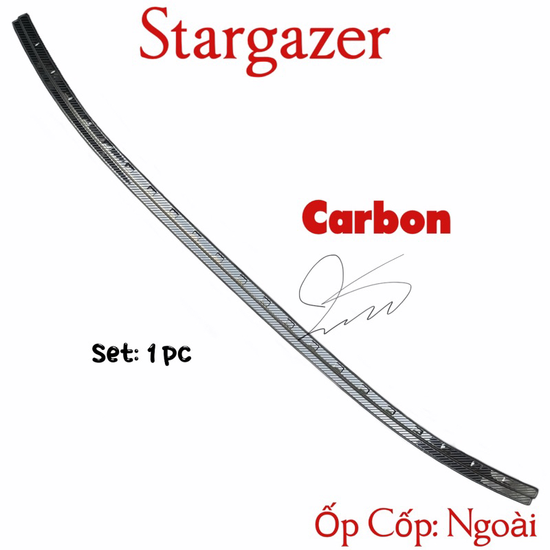 Nẹp ốp chống trầy cốp Ngoài xe Stargazer 2022 2023 2024 Carbon Phụ kiện
