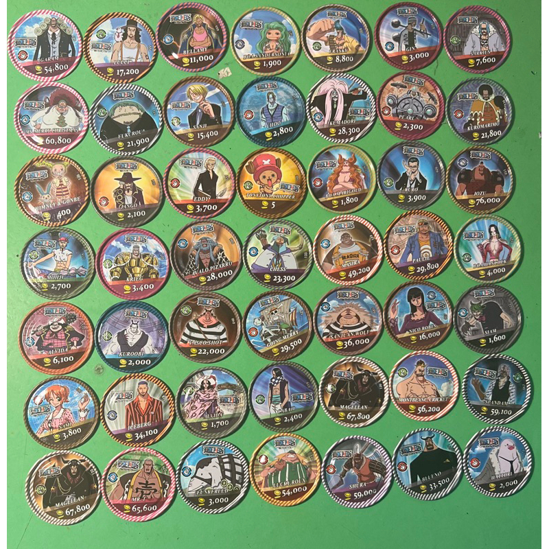 thẻ xu màu toonies one piece