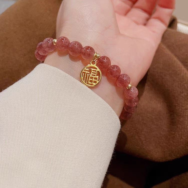 Vòng tay thời trang mix charm chữ Phúc