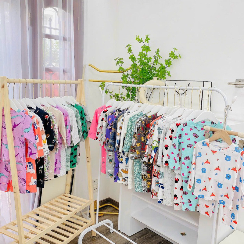 BỘ COTTON BOZIP DÀI TAY BÉ TRAI BÉ GÁI NHIỀU HOẠ TIẾT HÀNG XUẤT DƯ