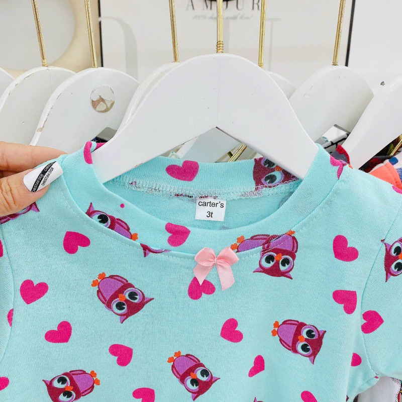 BỘ COTTON BOZIP DÀI TAY BÉ TRAI BÉ GÁI NHIỀU HOẠ TIẾT HÀNG XUẤT DƯ