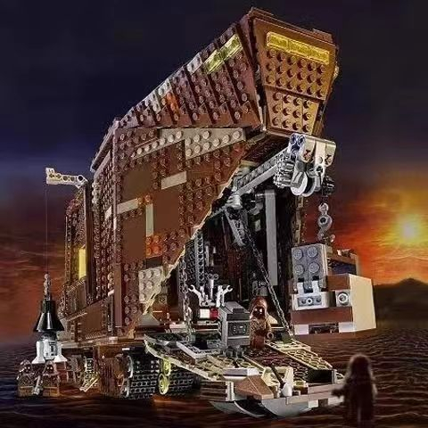 Xếp Hình 75059 80038 Star Wars Xe Rác Phế Liệu Sa Mạc Sandcrawler