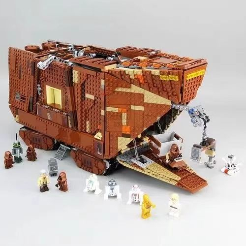 Xếp Hình 75059 80038 Star Wars Xe Rác Phế Liệu Sa Mạc Sandcrawler