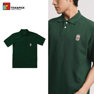 Áo Polo TICK & PICK Unisex Nam Nữ Oversize Áo Thun Form Rộng Có Cổ Hình Bia 333